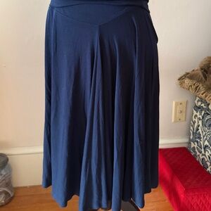 Max Studio Blue Skirt Flare size Small